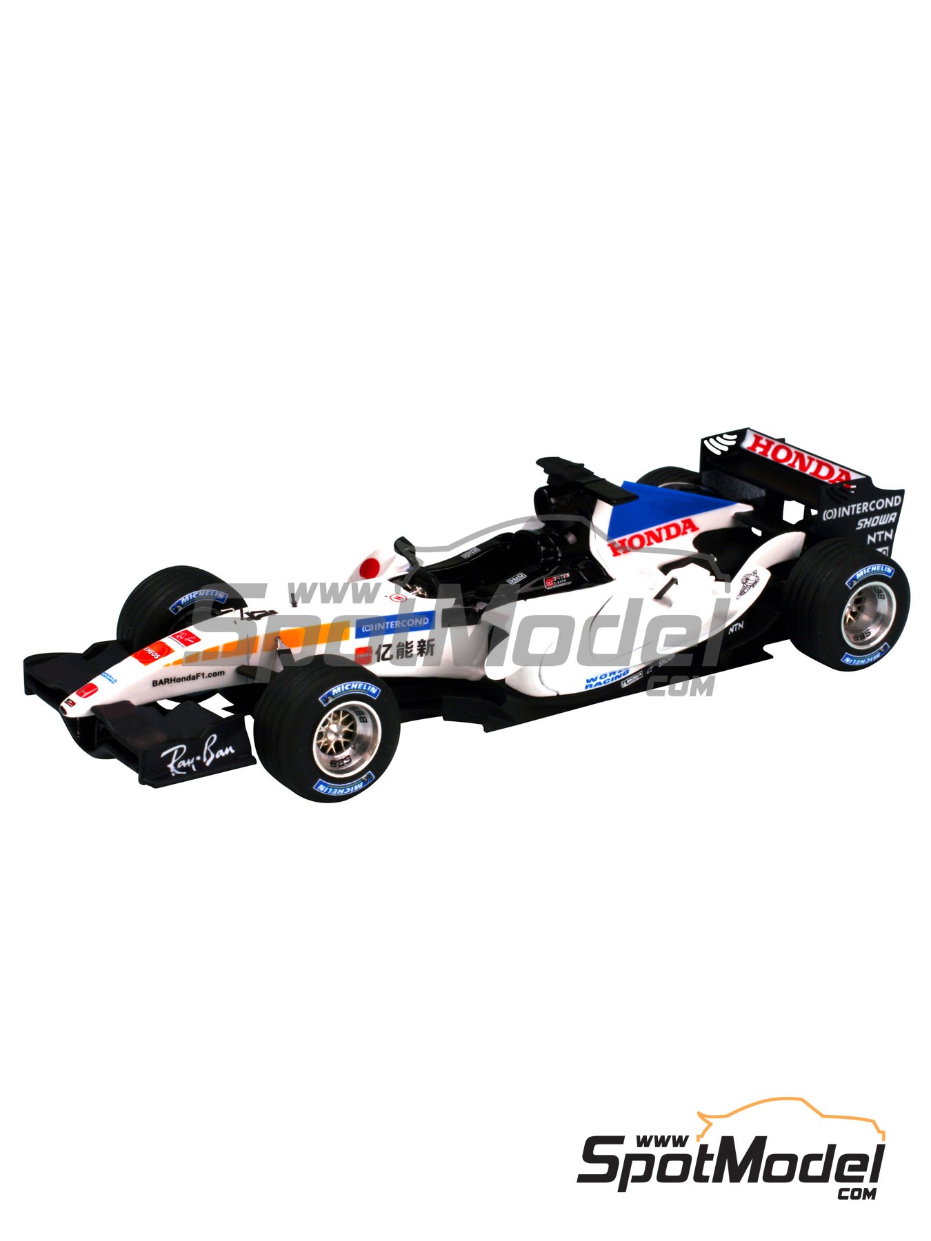 BAR Honda 007 British American Racing Team sponsored by Lucky Strike -  Chinese Formula 1 Grand Prix 2005. Car scale model kit in 1/43 scale  manufactur